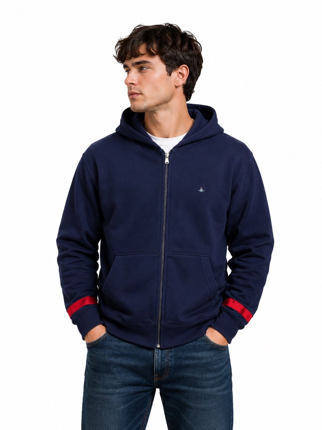 Vivienne Westwood MAN アシンメトリー ジップ ニット Vivienne Westwood Asymmetric Full Zip Pointed Hoodie | Grailed