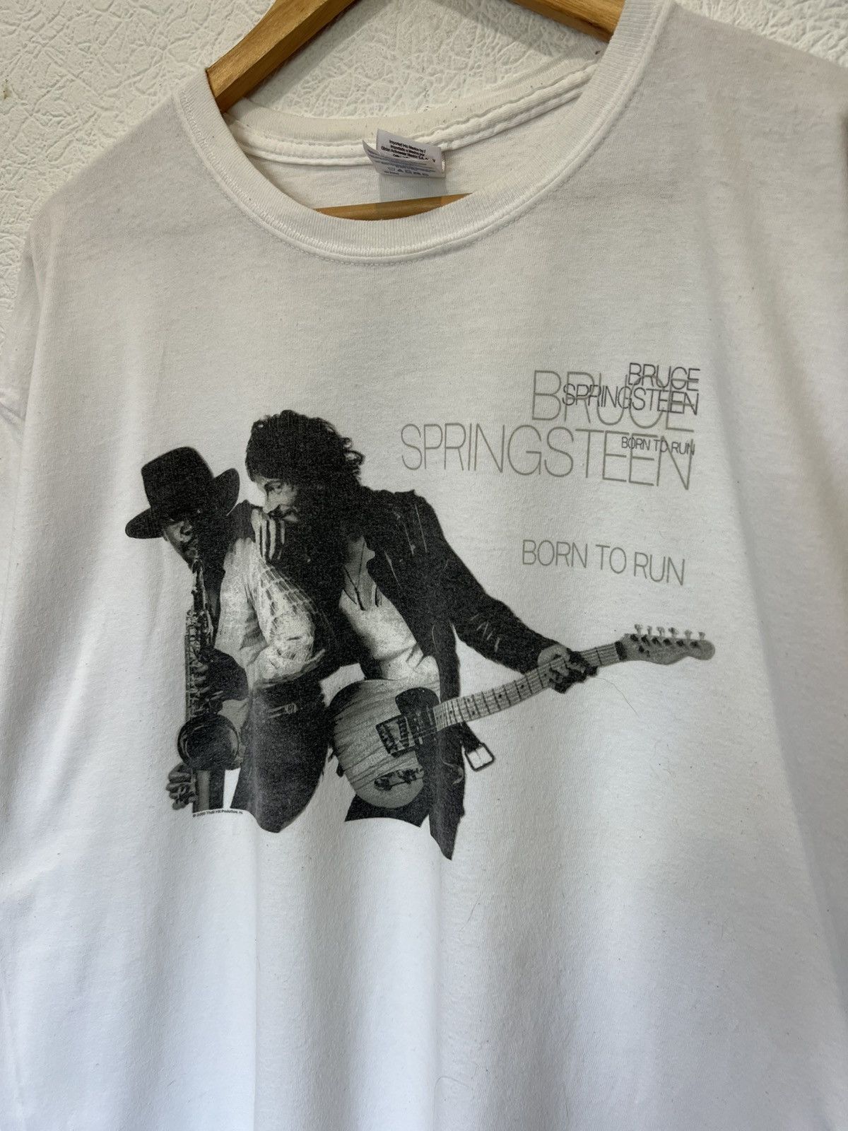 Band Tees Vintage White T Shirt Bruce Springsteen 2009 Thrill Hill Size US XL / EU 56 / 4 - 2 Thumbnail