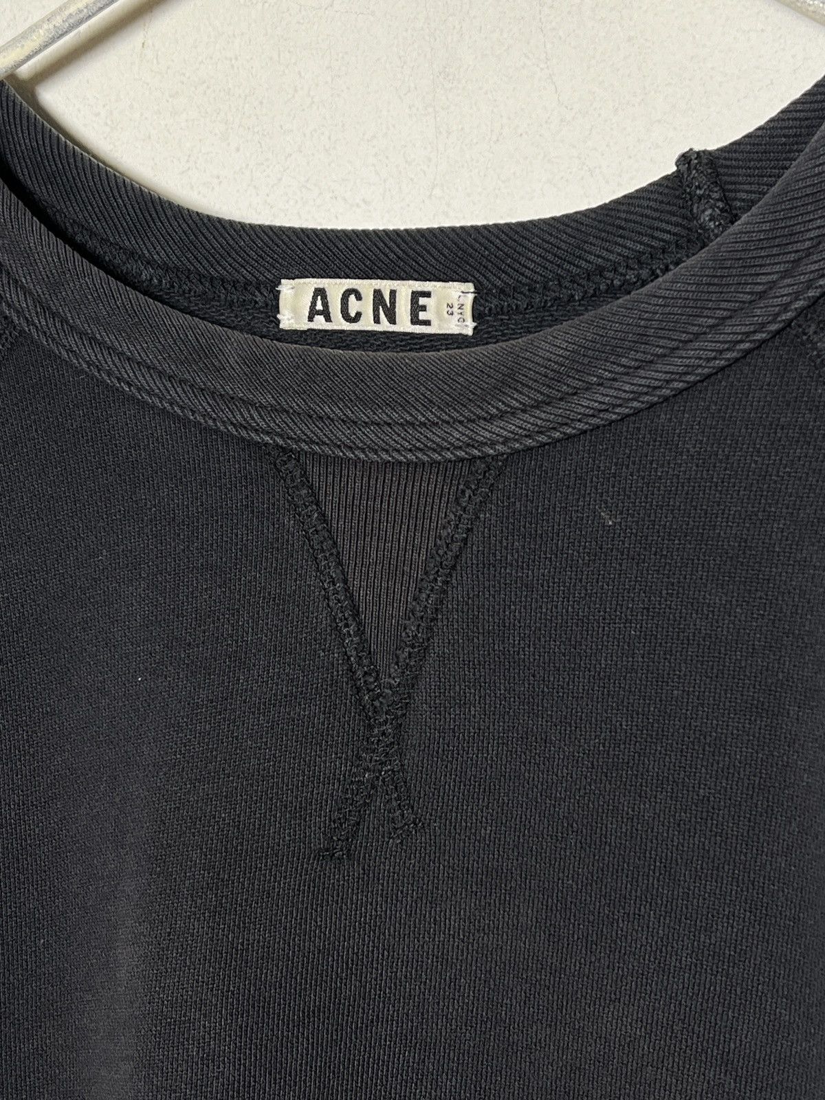 Acne Studios acne y2k washed black crewneck sweatshirt s-m Size US M / EU 48-50 / 2 - 4 Thumbnail