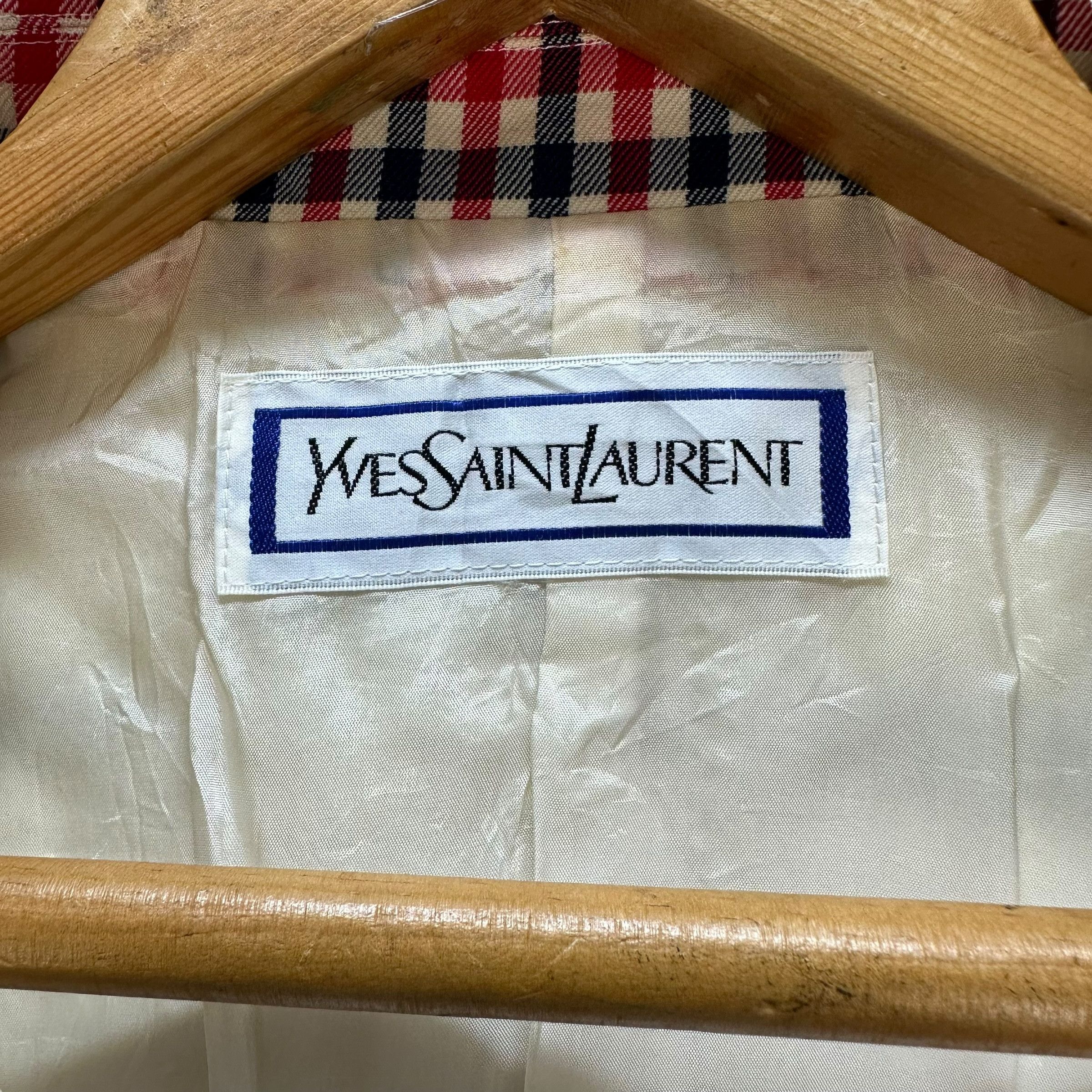 Yves Saint Laurent Yves Saint Laurent Checked Casual Jacket #A6-0168 Size M / US 6-8 / IT 42-44 - 7 Thumbnail