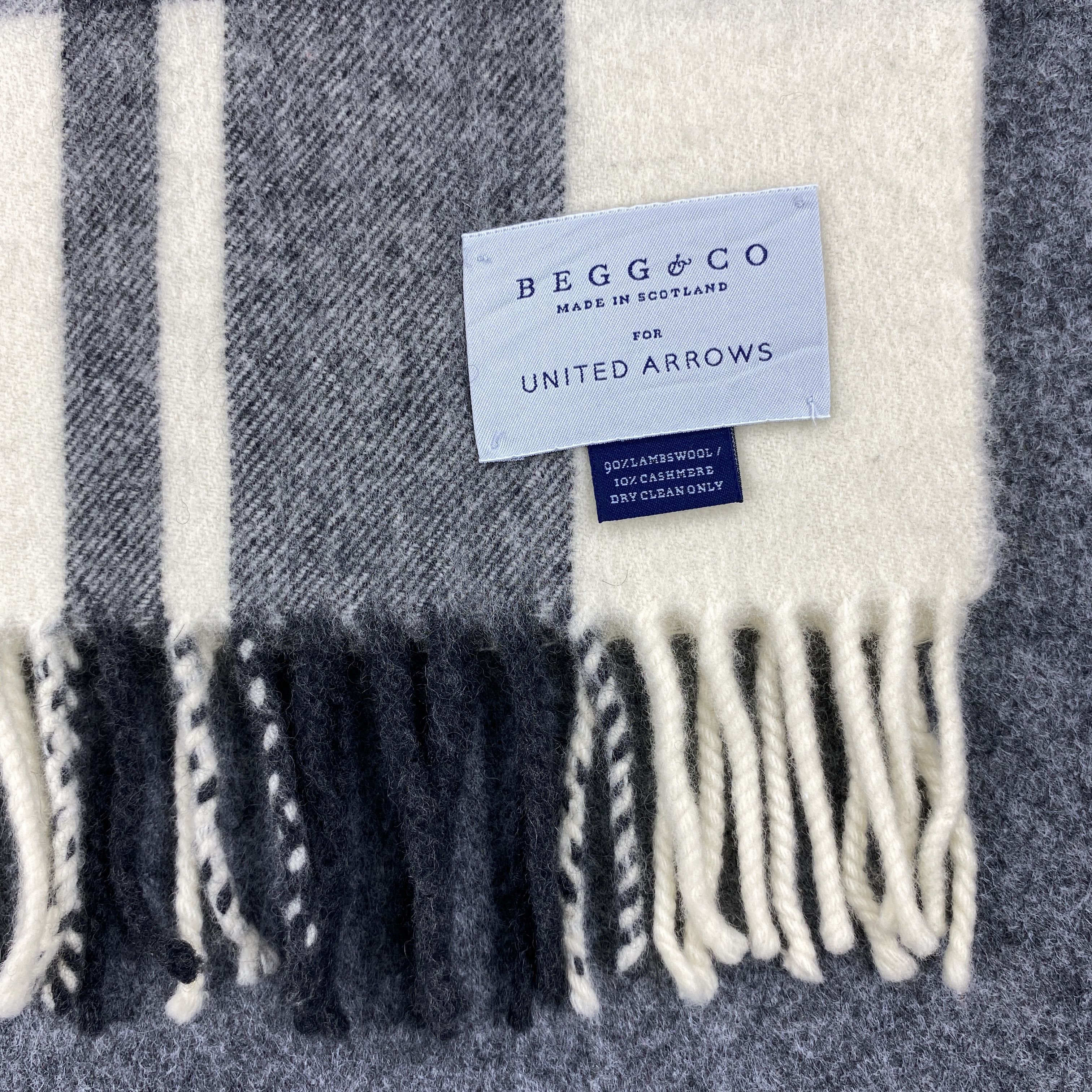 Begg x Co × Vintage GF10687 Begg & Co. Scarf Neck Wear Muffler Nova Check Size ONE SIZE - 3 Thumbnail