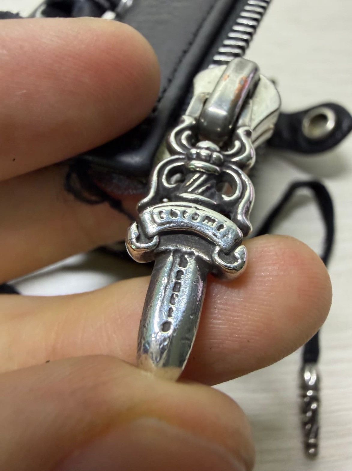 Chrome Hearts *rare*CH CROSS RYDER LEATHER BRACELET Size ONE SIZE - 8 Thumbnail