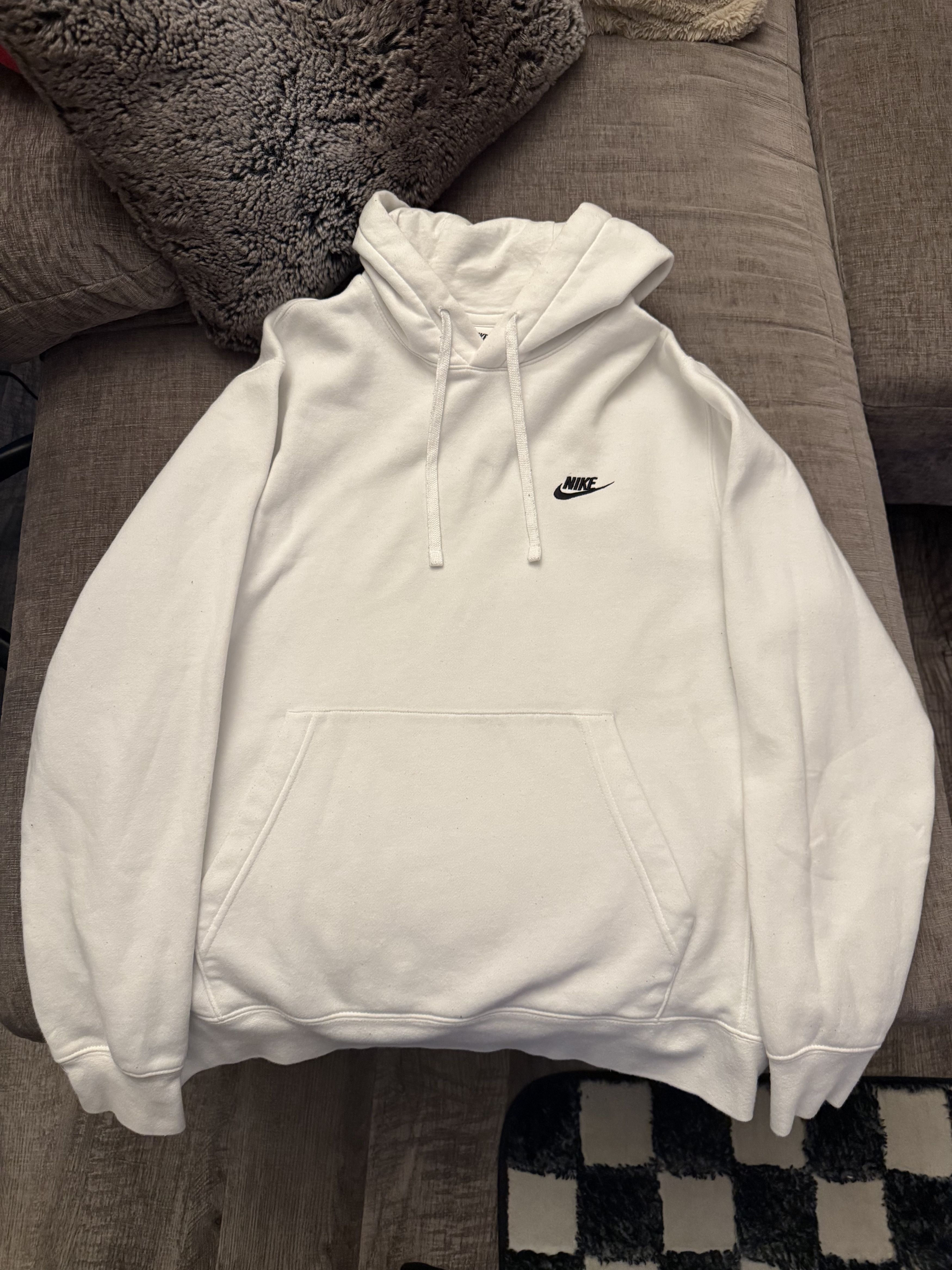 Nike Nike White Hoodie Size US M / EU 48-50 / 2 - 1 Thumbnail