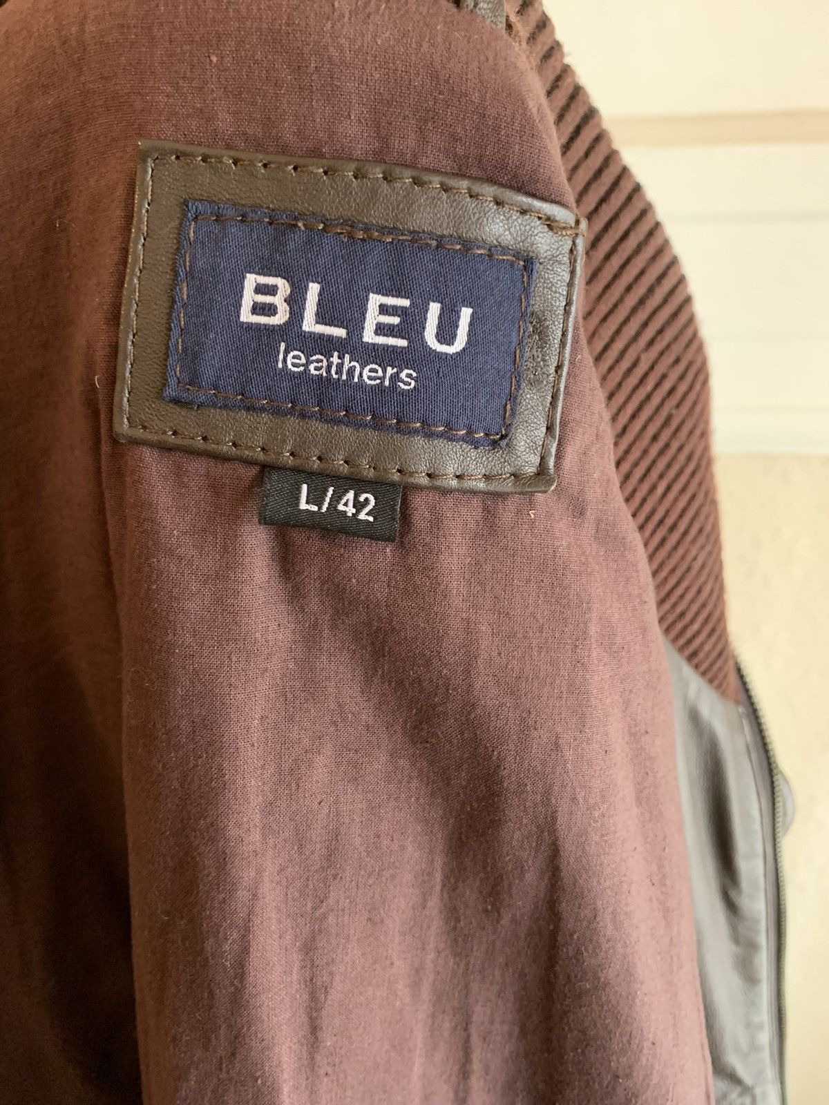 Other Bleu Leathers bomber jacket Size US L / EU 52-54 / 3 - 3 Thumbnail
