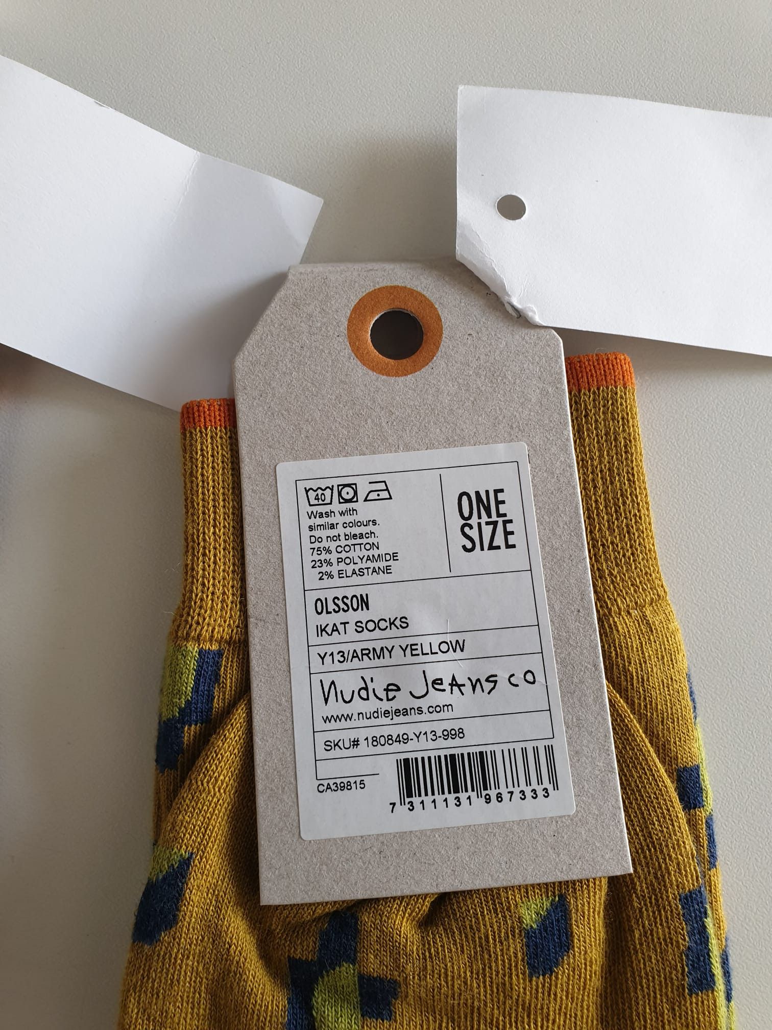 Nudie Jeans NUDIE PACK OF 2 SOCKS: AMUNDSSON AND OLSSON Size ONE SIZE - 4 Thumbnail
