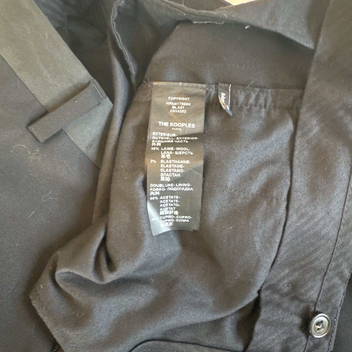 The Kooples The Kooples Black Dressing Pants Size US 27 - 7 Thumbnail
