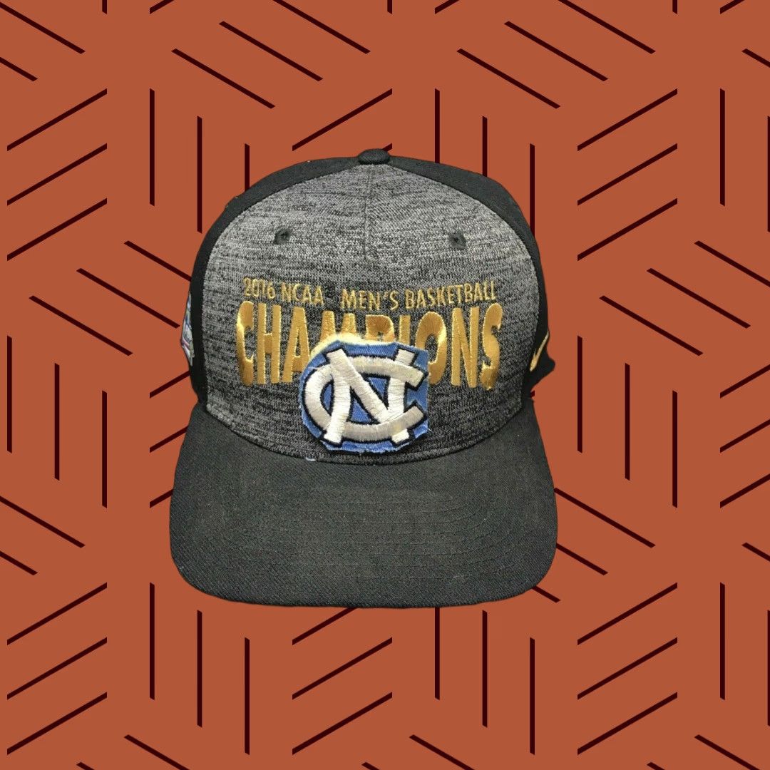 Nike Nike Villanova Wildcats Snapback Hat 2016 NCAA Champions Final Four Adjustable One Size Fits Most Gray Gold Blue Mens Size ONE SIZE - 1 Thumbnail