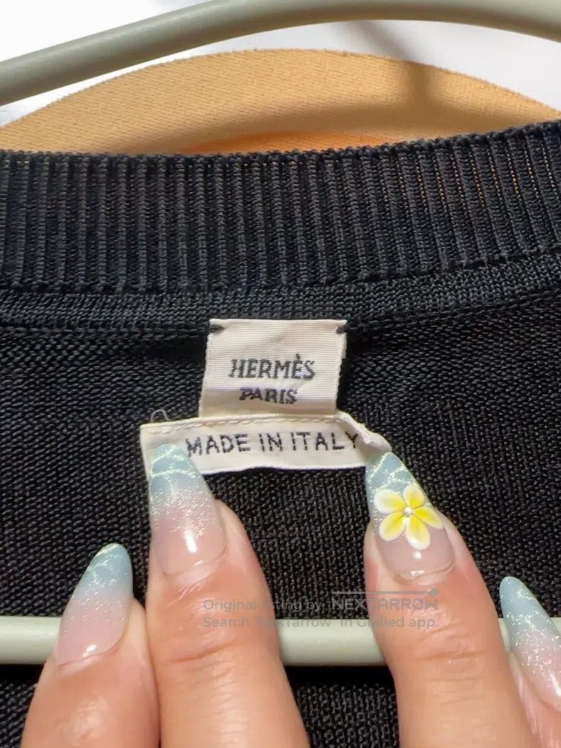 Hermes Hermes Black long sleeve crewneck Size XS / US 0-2 / IT 36-38 - 7 Thumbnail