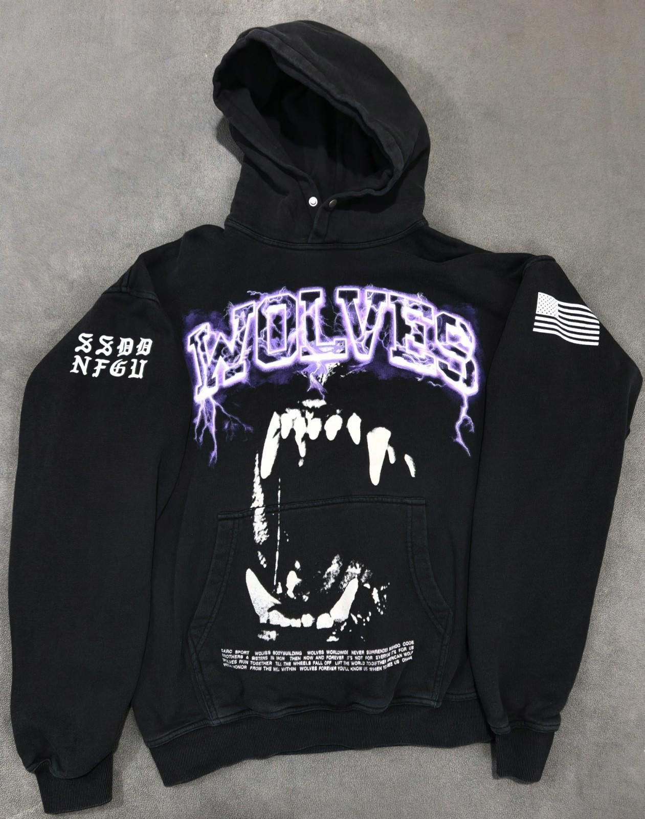 Darc Sport NEW Darc Sport Blood Thunder Vintage Pierce Hoodie Size 