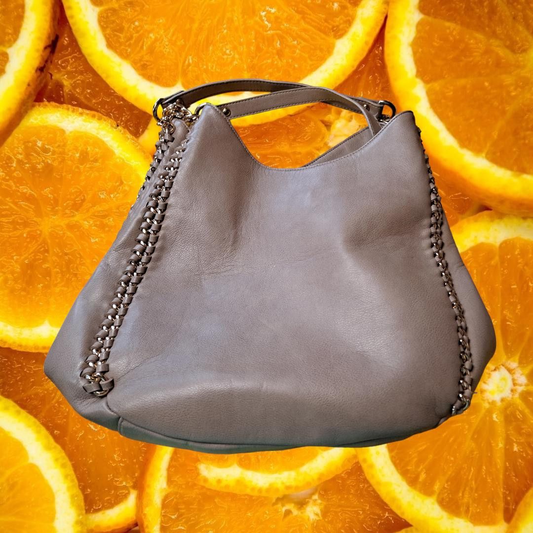 Bebe Bebe Faux Leather Tan Hobo/Shoulder Bag/ with Braided Gold S Size ONE SIZE - 4 Thumbnail