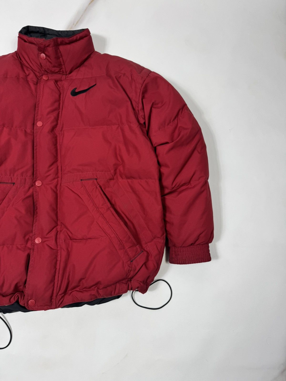 Nike Vintage 90s Nike Big Swoosh Puffer Down Jacket Size US S / EU 44-46 / 1 - 5 Thumbnail