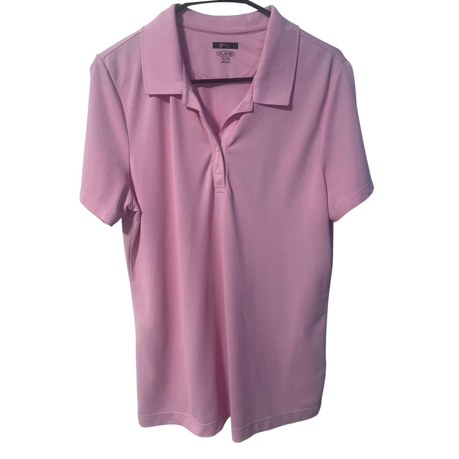 Greg Norman Greg Norman Polo Shirt Women XL Pink Play Dry Short Sleeve Size ONE SIZE - 1 Thumbnail