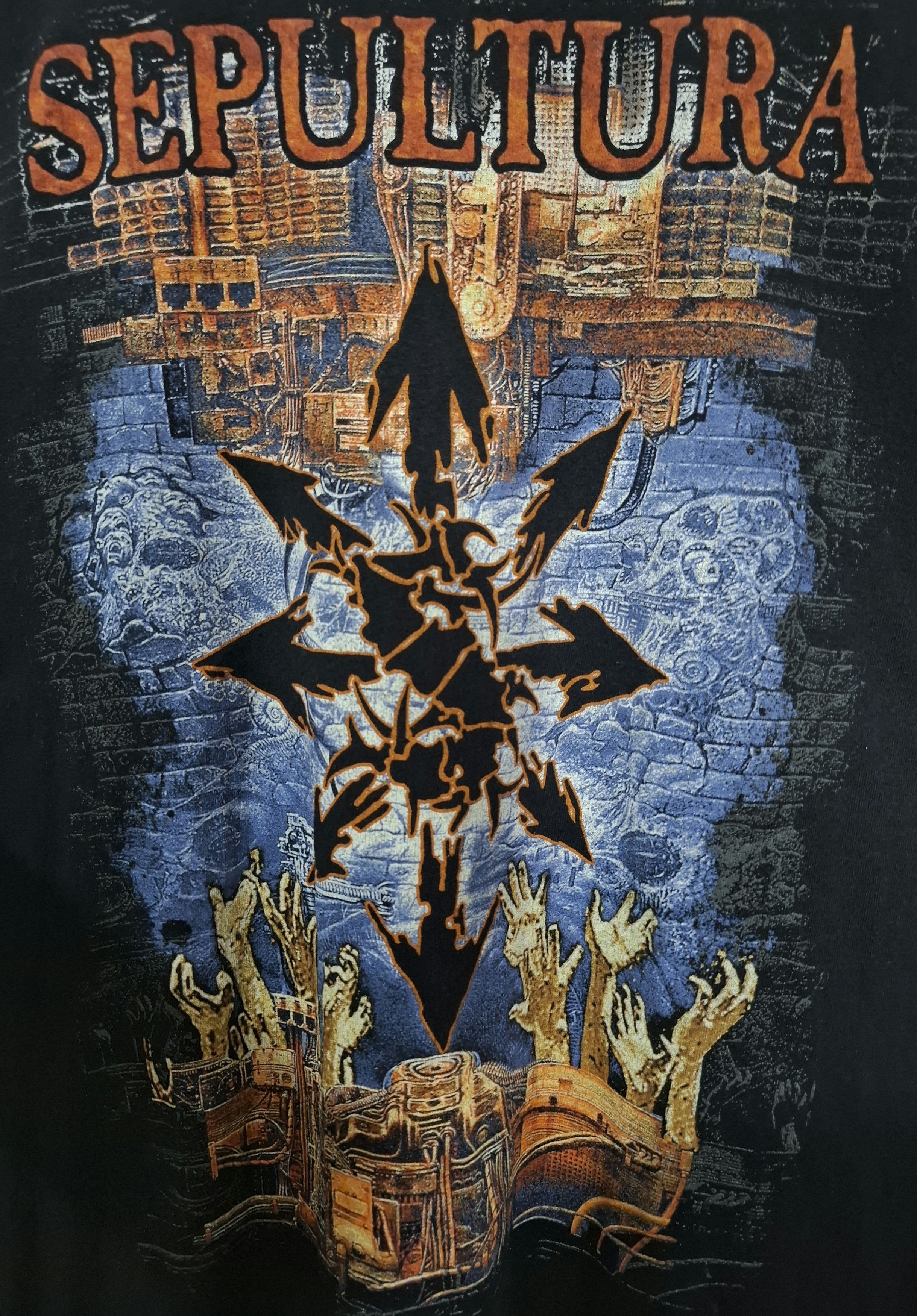Vintage SEPULTURA Anniversary 20th CHAOS A.D. Size US L / EU 52-54 / 3 - 4 Thumbnail