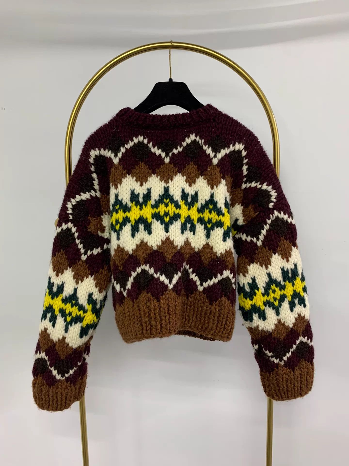 Celine Celine Fair Isle Color Print Sweater M Near New Size M / US 6-8 / IT 42-44 - 3 Thumbnail