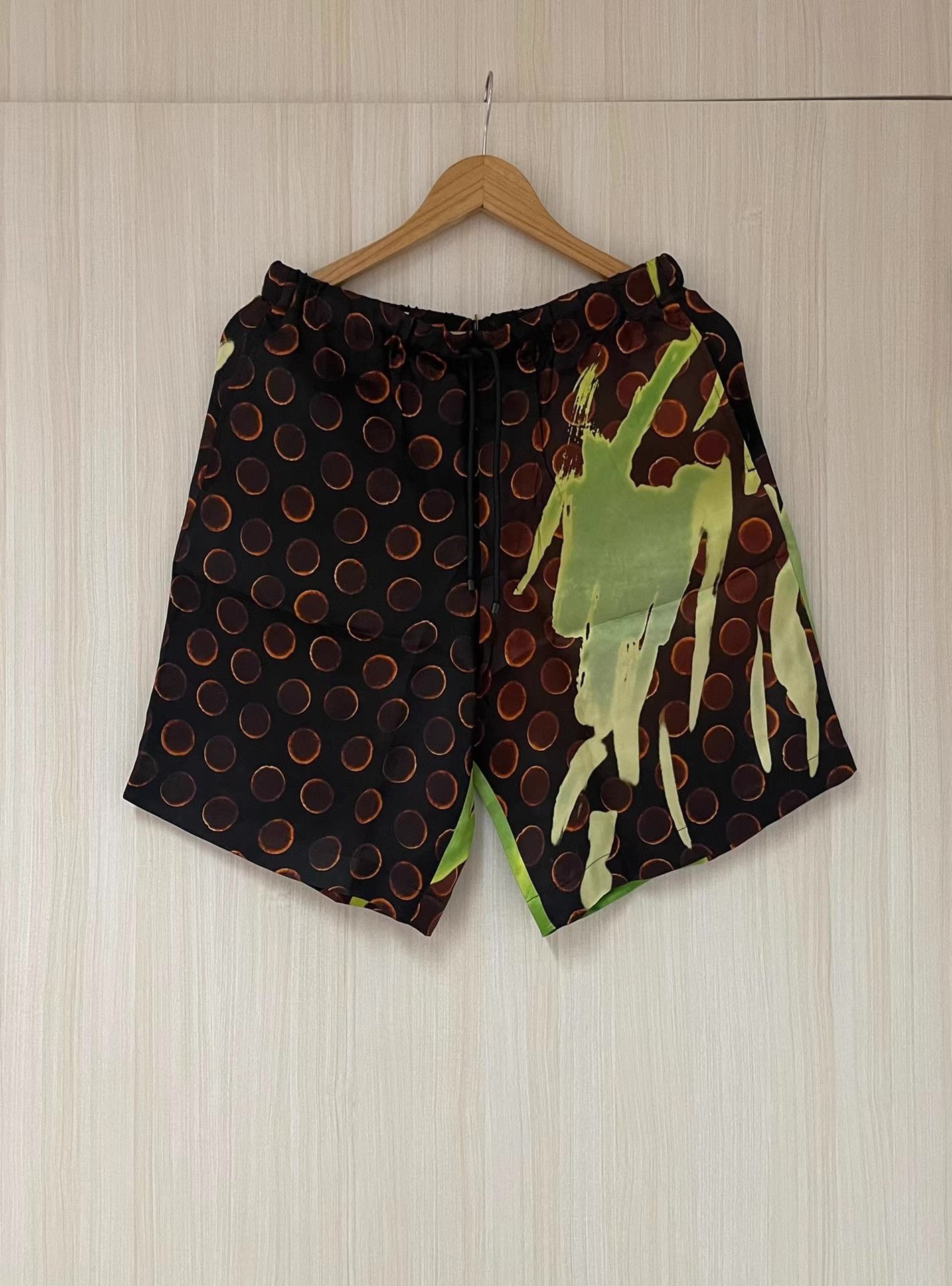 Dries Van Noten Len Lye Polka Dot Men's Shorts Ｑ21
