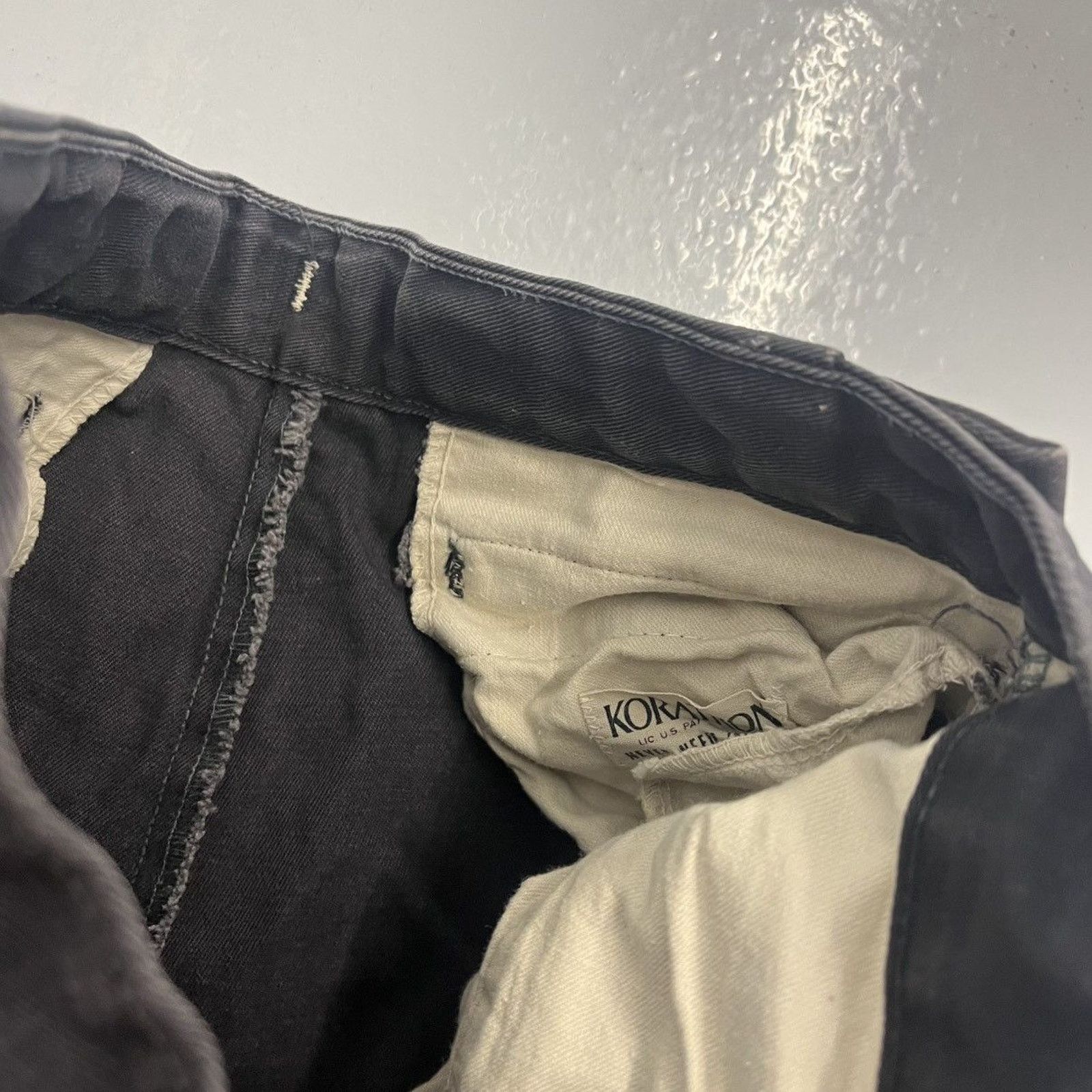 Other Vintage 60s Black Cotton Canvas Workwear Chinos 26x26 Size 26" / US 2 / IT 38 - 4 Thumbnail