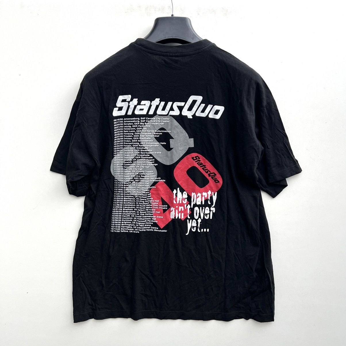 Band Tees × Vintage Vintage Status Quo 90s World Tour T- Shirt Rock Rare Size US XL / EU 56 / 4 - 5 Thumbnail