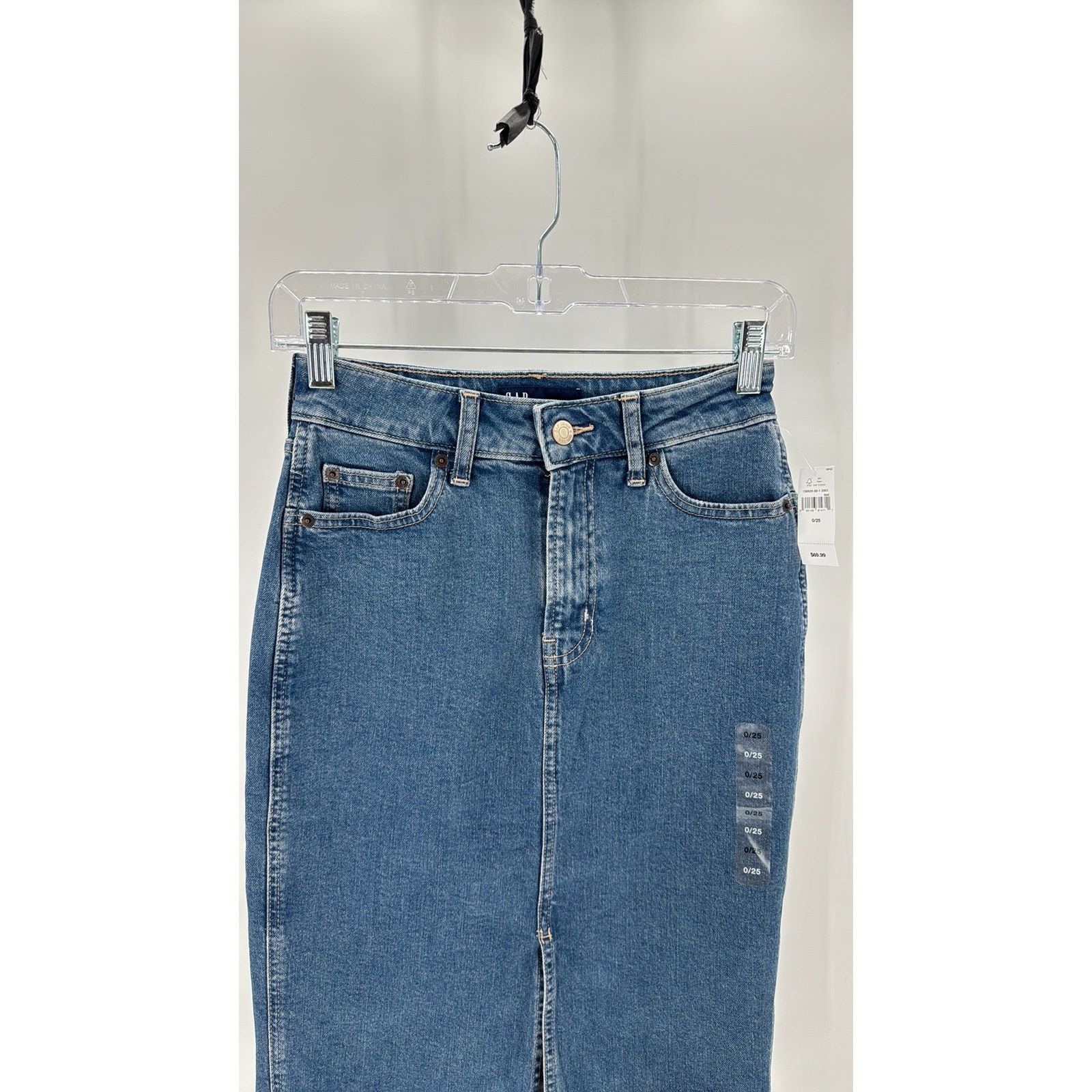 Gap GAP denim pencil skirt versatile casual western bohemian Size 25" / US 0 / IT 36 - 4 Thumbnail