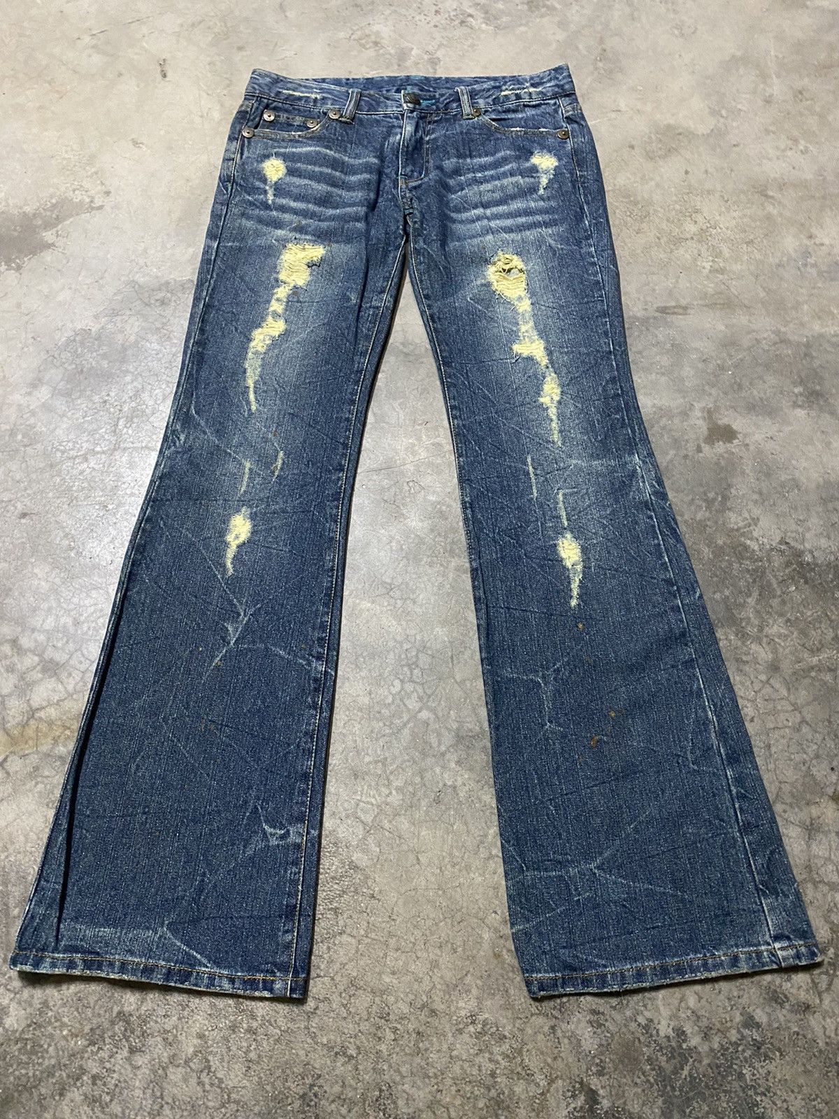 Hysteric Glamour × If Six Was Nine × Japanese Brand Flare Jeans Japan Grunge Denim p71 Size US 30 / EU 46 - 1 Thumbnail