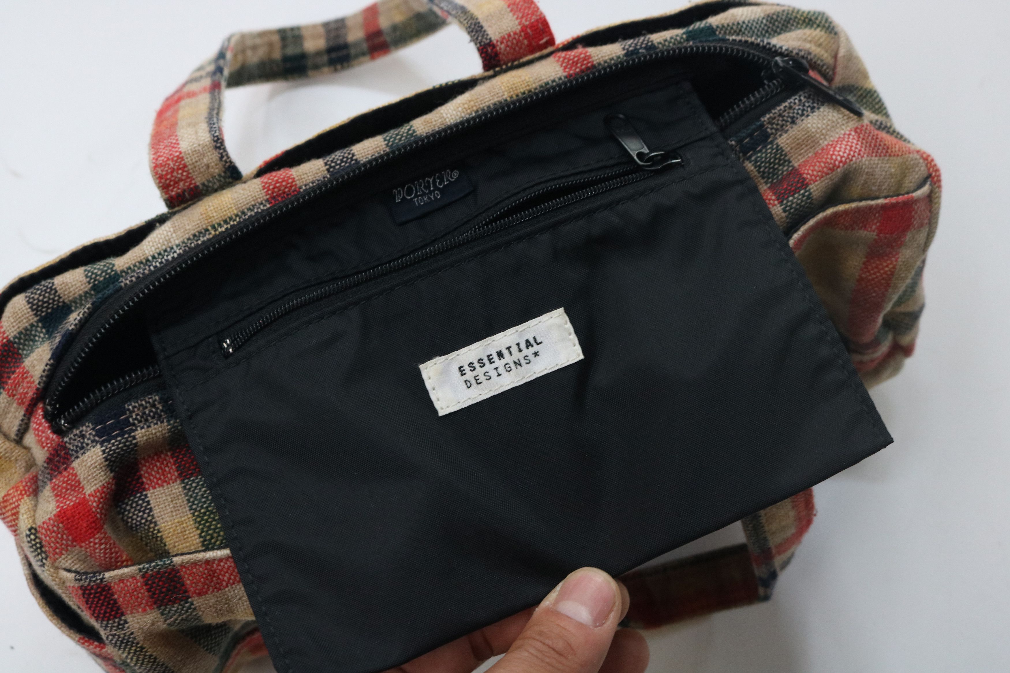 Porter PORTER × ESSENTIAL Collaboration Check Tote Bag Size ONE SIZE - 7 Thumbnail