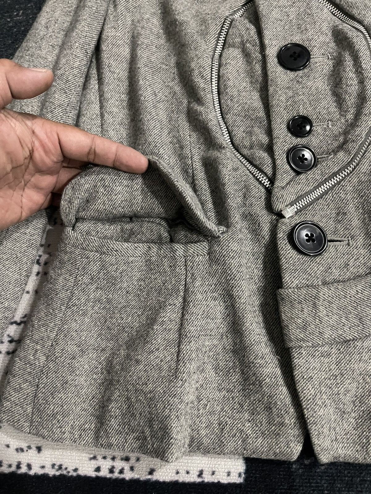 Japanese Brand × Vintage Vintage Unbrand Wool Jacket Size XS / US 0-2 / IT 36-38 - 10 Thumbnail