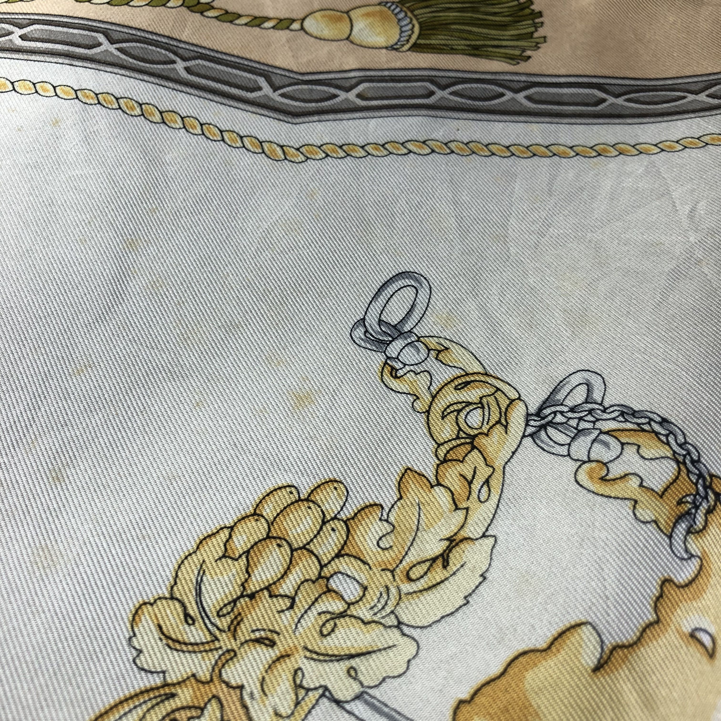 Lancel Vintage Lancel Luxury Baroque Silk Scarf M938 Size ONE SIZE - 18 Thumbnail