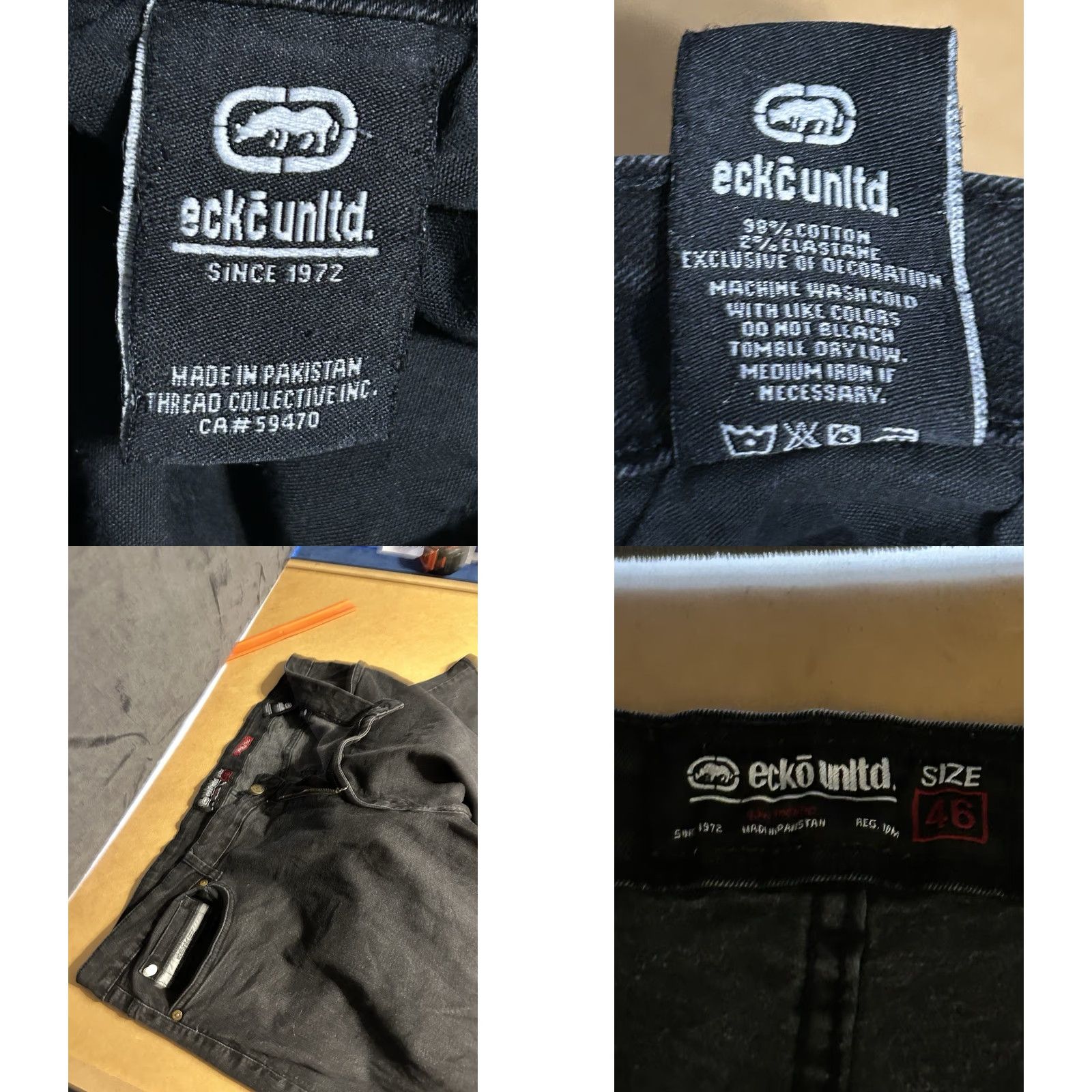 Ecko Unltd. VINTAGE Ecko Unltd. Jeans Men 46x29 Denim 5-Pocket Button Zip Hip Hop Grunge Y2K Size US 30 / EU 46 - 8 Thumbnail