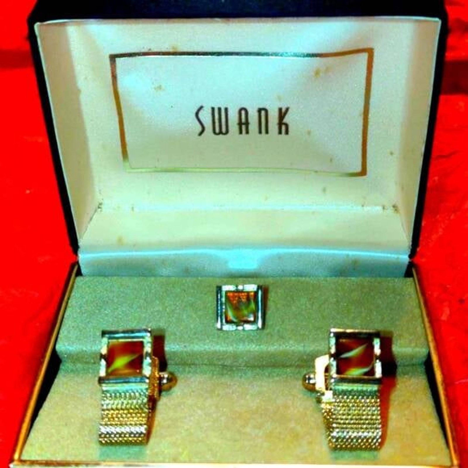Vintage Gorgeous Swank cufflink set with tie pin Size ONE SIZE - 1 Preview