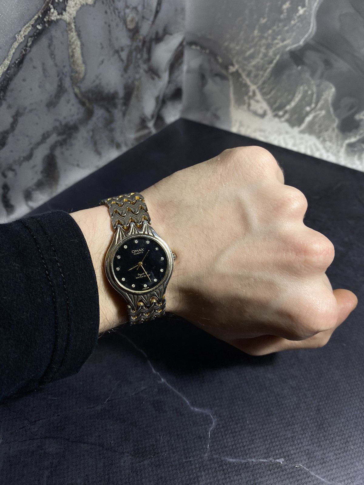 Hysteric Glamour Omax Gold-Tone Vintage Watch, Elegant Design Japanese Brand Size ONE SIZE - 12 Thumbnail