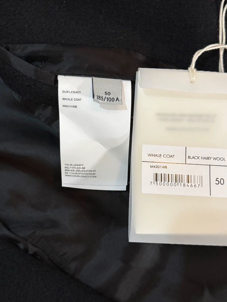 Our Legacy Our Legacy size50 A black woolen overcoat Size US M / EU 48-50 / 2 - 7 Thumbnail
