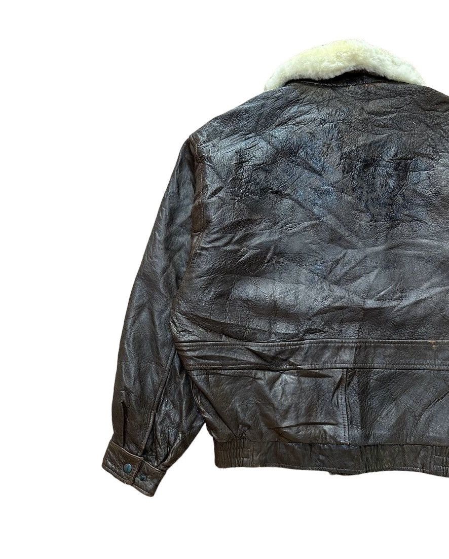 Beverly Hills Polo Club Vtg Polo Club Fur Collar Leather Jacket Size US M / EU 48-50 / 2 - 9 Thumbnail