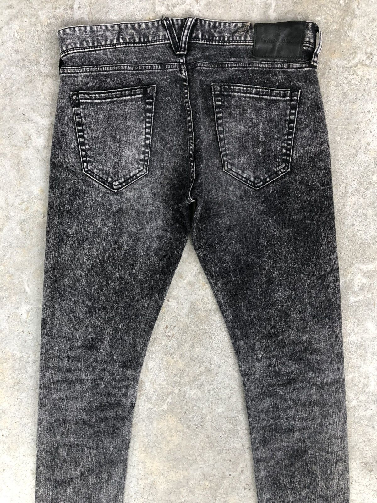 If Six Was Nine Japanese Vanquish Distressed Denim Skinny Jeans Size US 32 / EU 48 - 8 Thumbnail