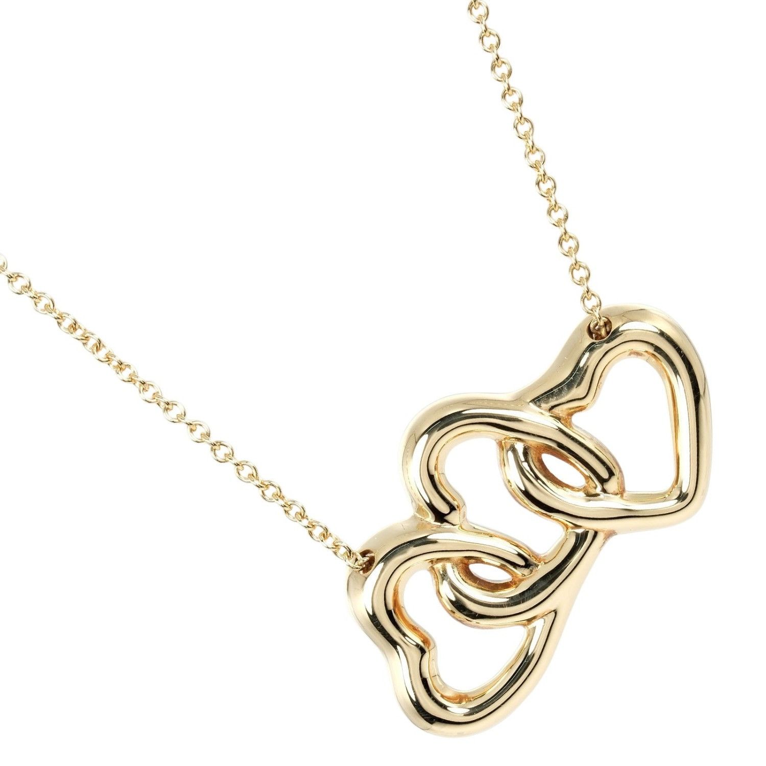 Tiffany & Co. Tiffany & Co. Tiffany & Co. Triple Heart Au750 Necklace Metal Necklace Size ONE SIZE - 1 Thumbnail