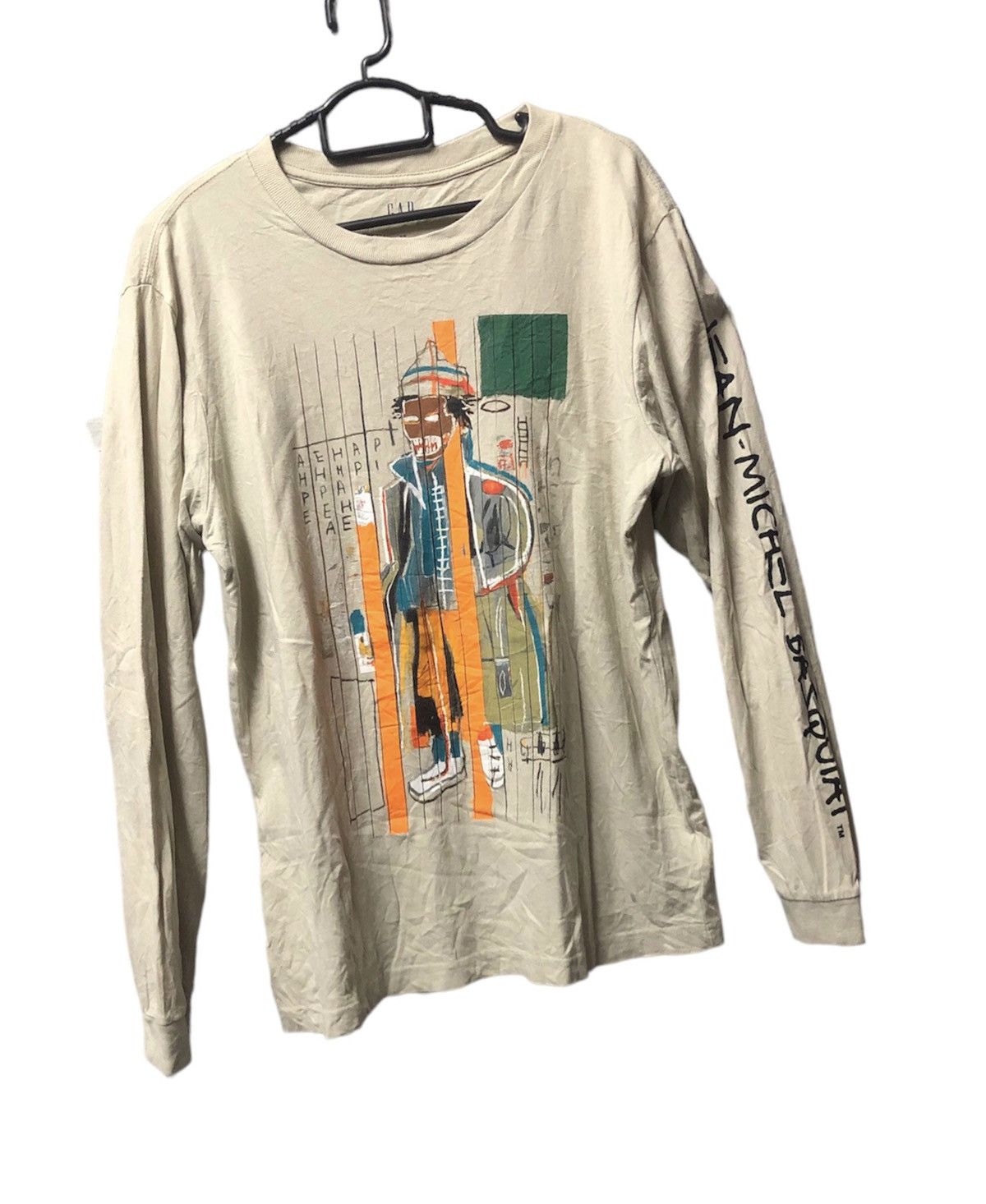 If Six Was Nine × Jean-Michel Basquiat Vintage Jean Michel Basquiat x Gap Long Sleeve Tee Shirt Size US XS / EU 42 / 0 - 15 Thumbnail