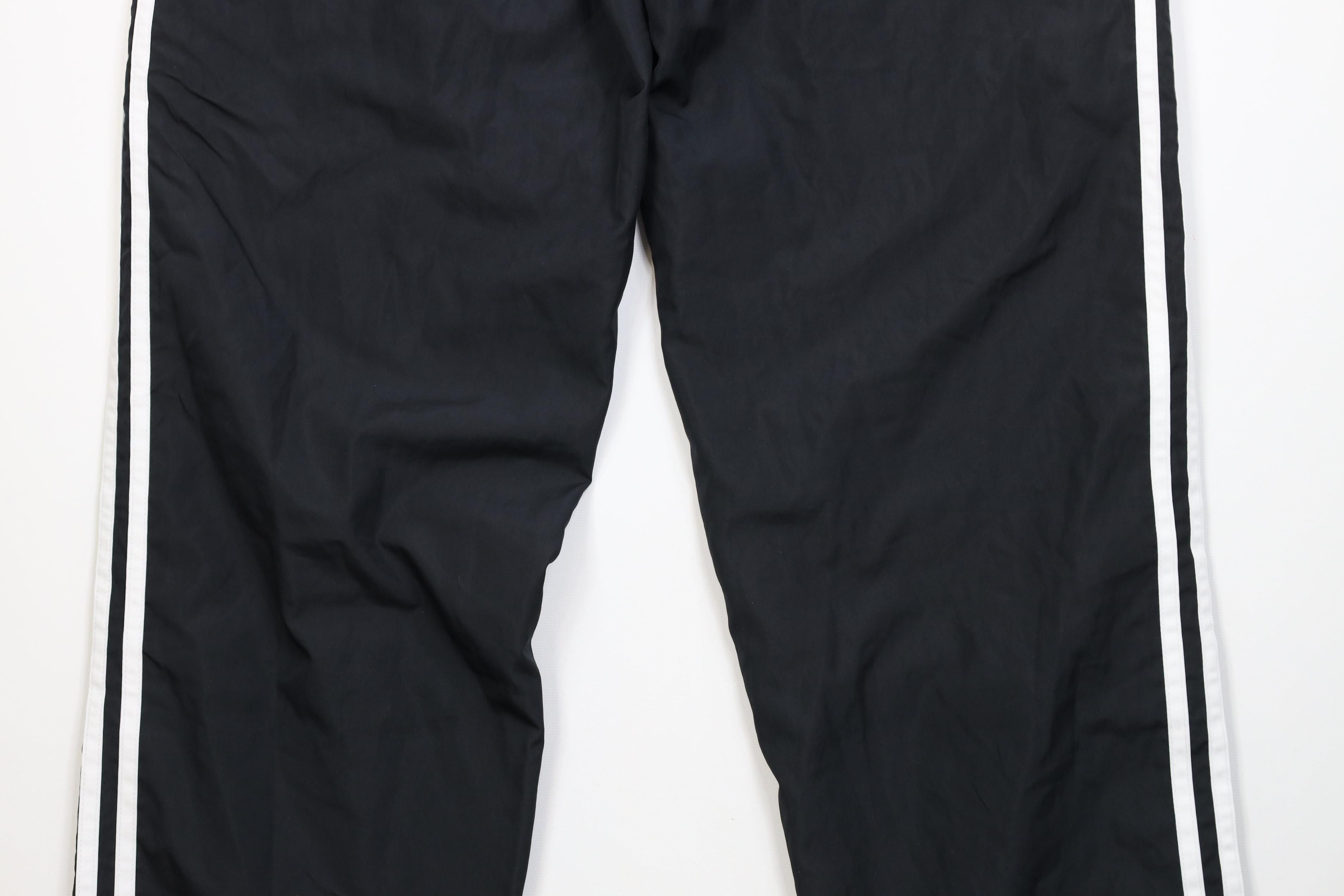 Adidas Vintage Y2K 2006 Adidas Lined Windbreaker Pants Black Size US 34 / EU 50 - 13 Thumbnail
