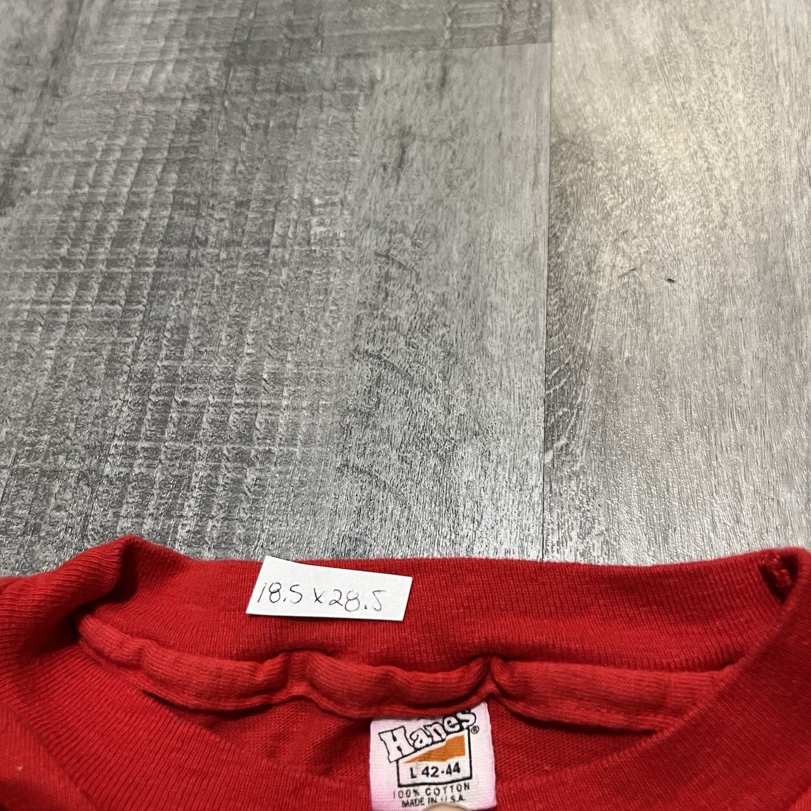 Hanes VTG 1970s Light Bulb Hanes T Shirt Red True Vintage Idea Size US L / EU 52-54 / 3 - 4 Thumbnail