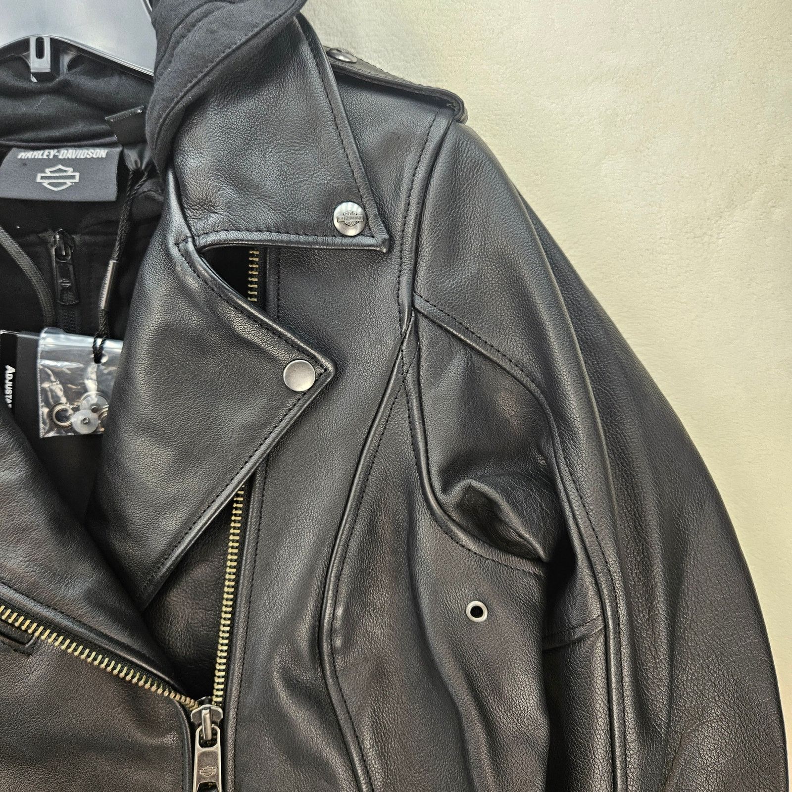 Harley Davidson HARLEY-DAVIDSON WOMEN'S LARGE POTOMAC 3 IN 1 LEATHER JACKET Size L / US 10 / IT 46 - 3 Thumbnail