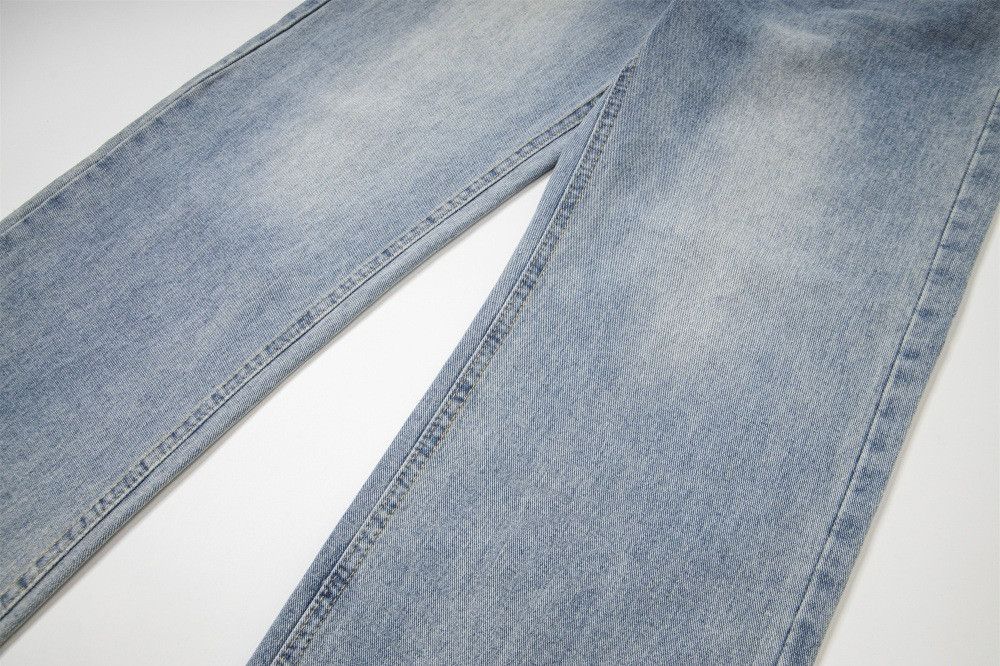 Vintage Retro distressed loose flared washed distressed jeans Size US 32 / EU 48 - 4 Thumbnail