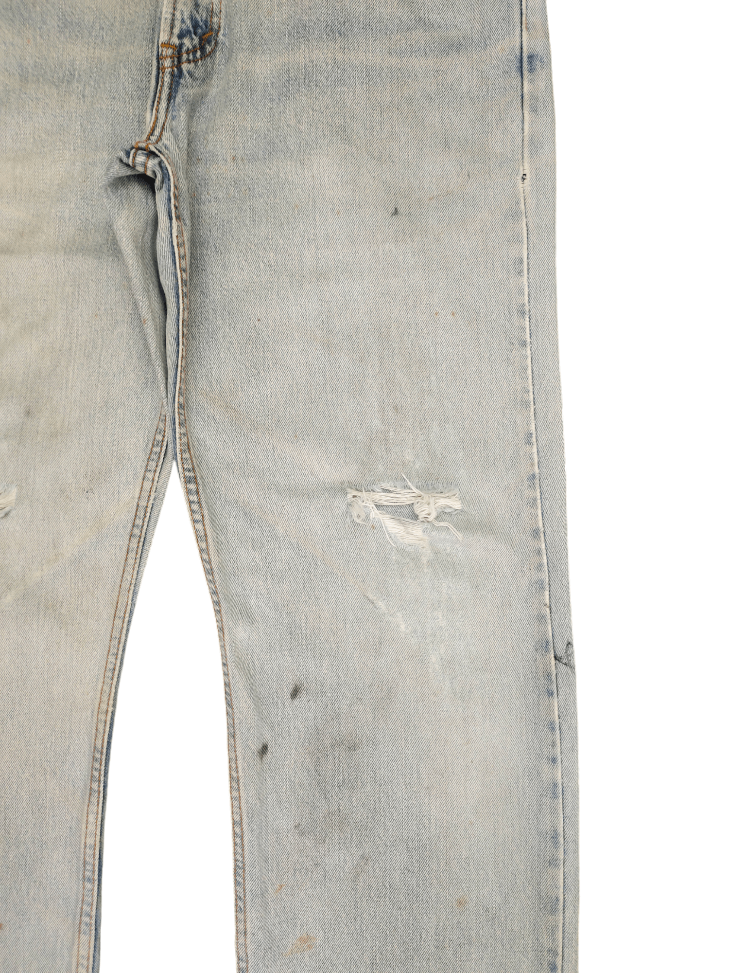 Levi's Size 33x32 Vintage Levis 505 Light Wash Jeans Regular Fit Size US 33 - 7 Thumbnail