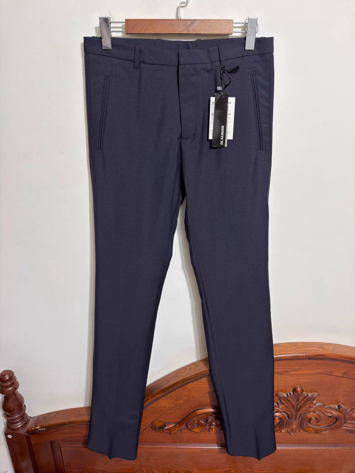 Jil Sander Jil Sander Slim Fit Wool-Mohair Trousers 46 (Italy) Size US 30 / EU 46 - 1 Thumbnail