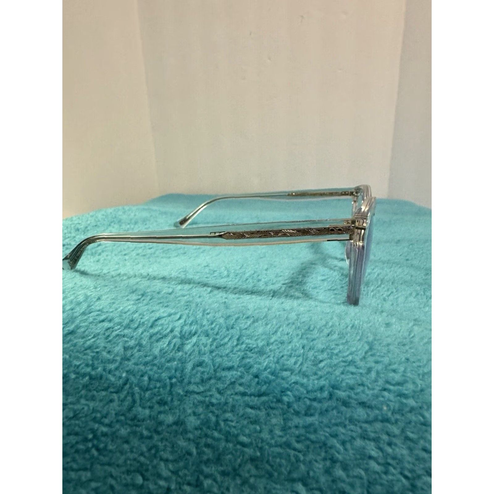 Oliver Peoples Oliver Peoples Eyeglasses OV548OU 1757 48-20 Kisho Gravel Clear Acetate Japan Unisex Adults Sunglasses Rounded Frame Size ONE SIZE - 4 Thumbnail