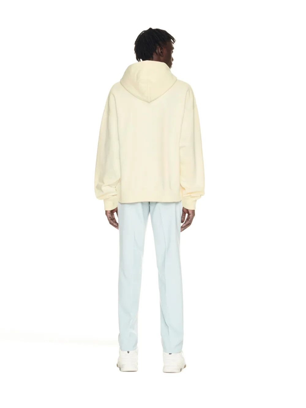 Off-White o1gr1nt0325 Script Logo Opp Over Skate Hoodie in Ivory Size US XXS / EU 40 - 3 Thumbnail