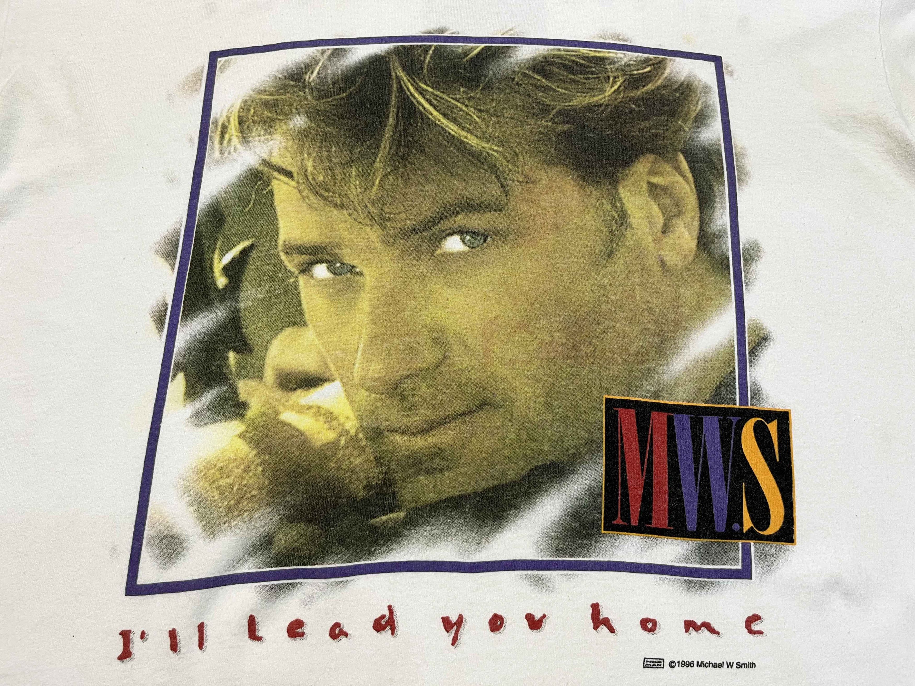 Fruit Of The Loom Vintage 1996 Michael W. Smith I'll Lead You Home MWS T-Shirt Size US XL / EU 56 / 4 - 2 Thumbnail