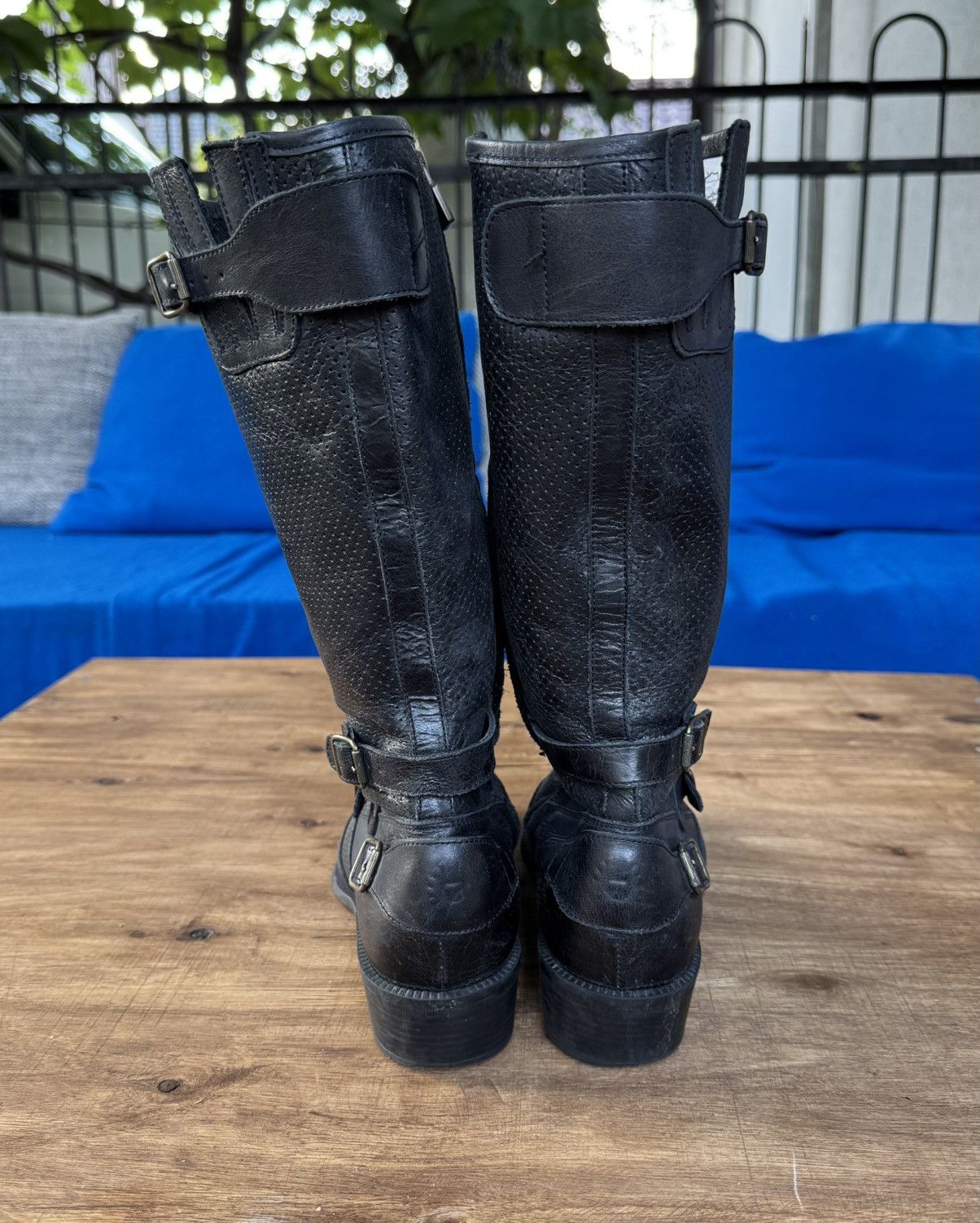 Belstaff Belstaff Leather High Boots Moto Biker Boots Size US 6 / IT 36 - 4 Thumbnail