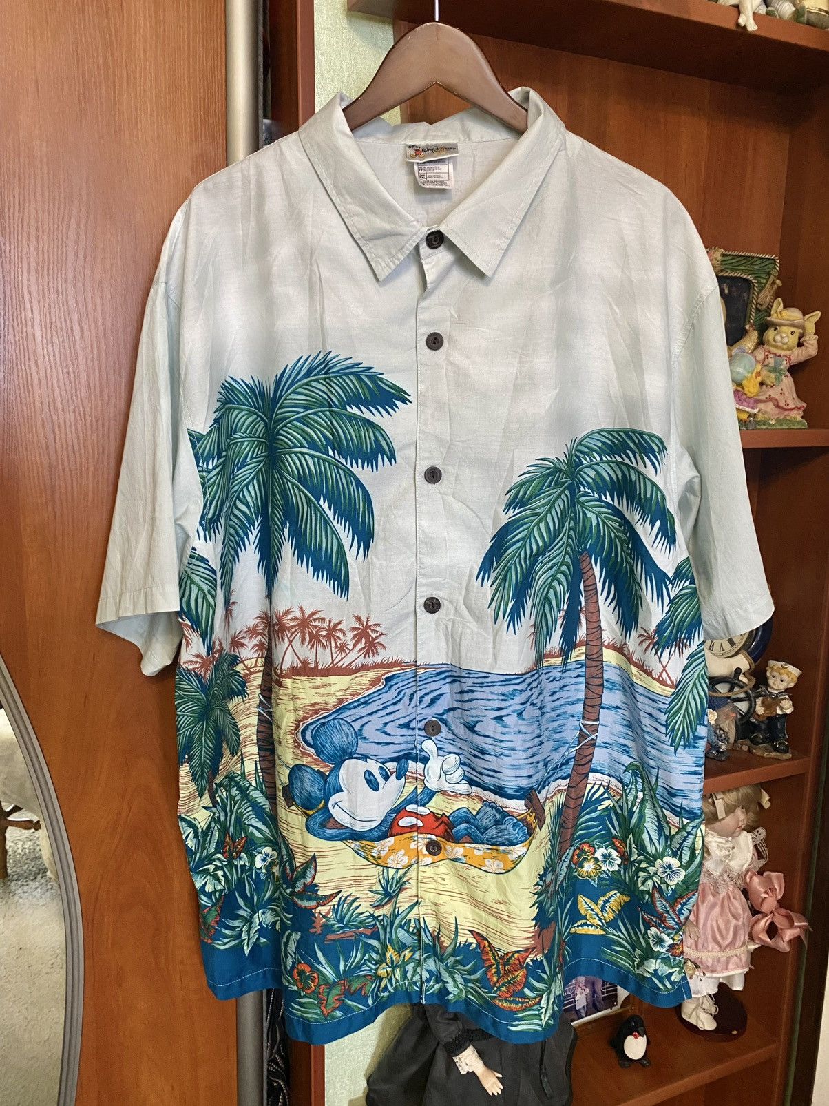 Disney Vintage Disney Mickey Mouse Hang Loose Hawaiian Shirt XXL Size US XXL / EU 58 / 5 - 1 Thumbnail
