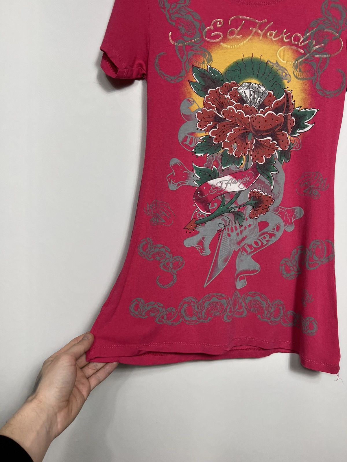 Ed Hardy Vintage Y2K Ed Hardy by Christian Audigier Tank Top Tee Size S / US 4 / IT 40 - 3 Thumbnail