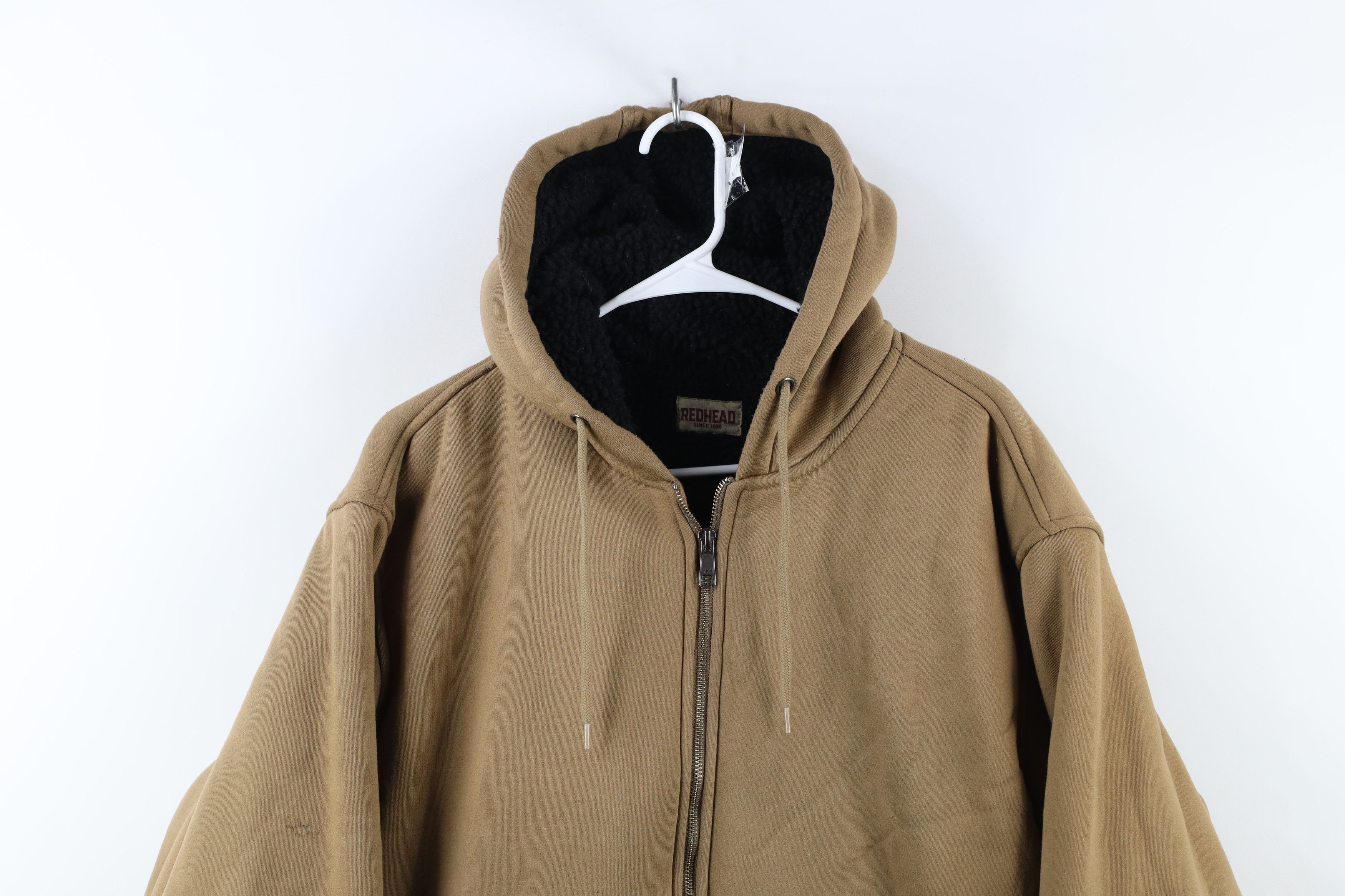 Vintage Vintage Y2K Streetwear Deep Pile Fleece Lined Hoodie Jacket Size US XXL / EU 58 / 5 - 2 Thumbnail