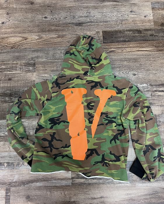 Vlone Vlone Green Camo Friends Hoodie | Grailed