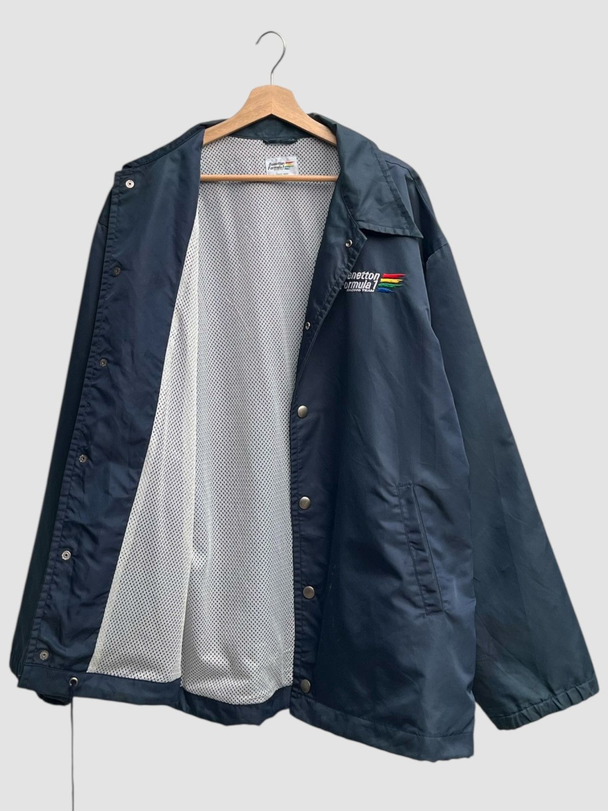 Benetton Vintage Benetton Formula 1 Coach Jacket Size US L / EU 52-54 / 3 - 3 Thumbnail