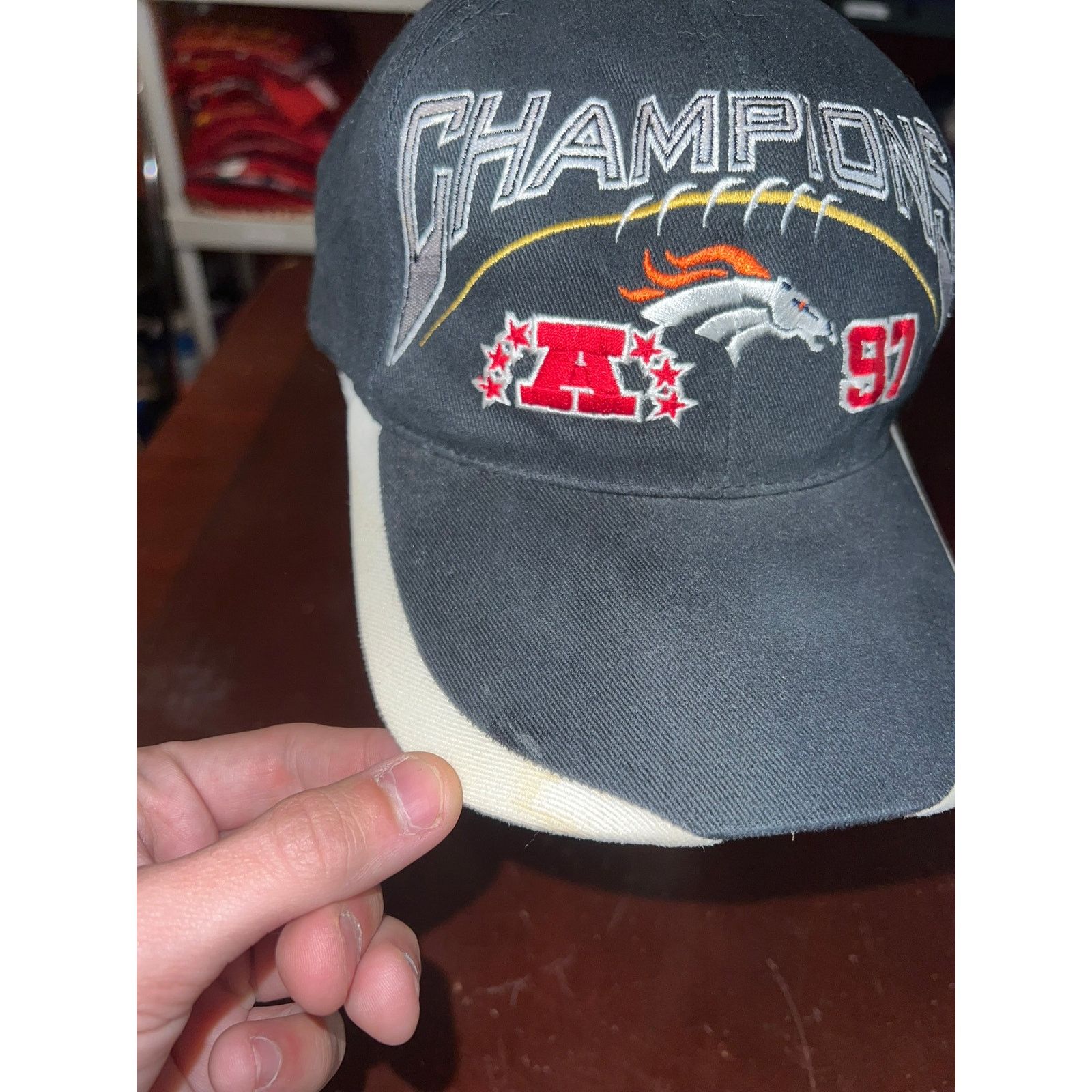 Vintage Vintage Denver Broncos Sports Specialties Hat 1997 Cap VTG Size ONE SIZE - 4 Thumbnail